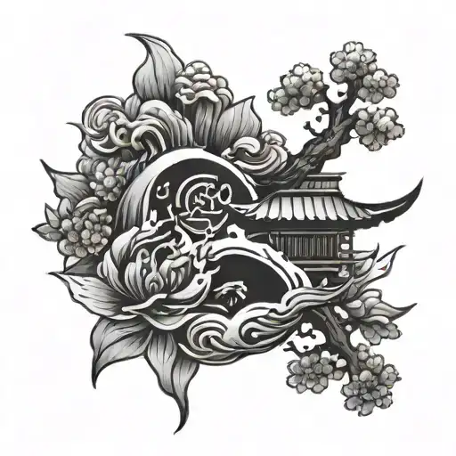 Small Japanese Symbol Tattoo Design