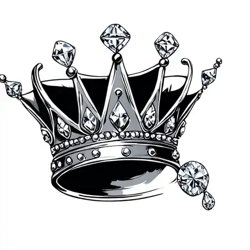 Crown And Diamonds