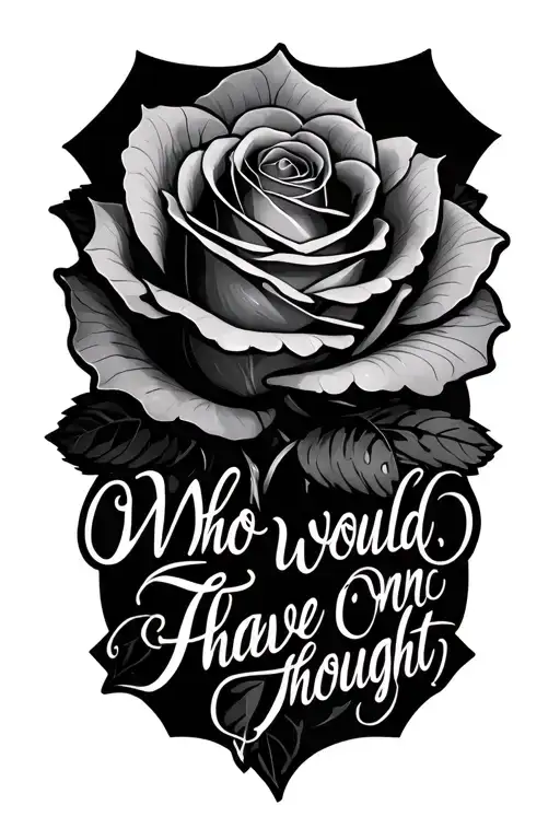 Phrase Who Would Have Thought Dans Une Rose Intertwined