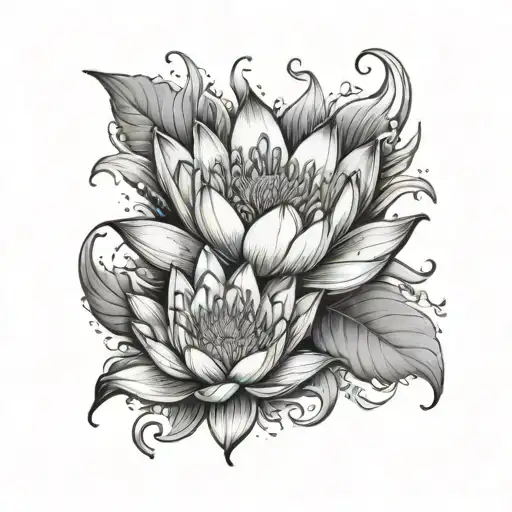 Sun Fire And Moon Water Lily