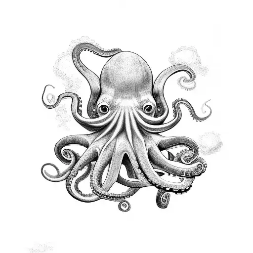 Octopus With Shipwreck