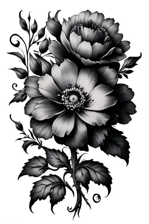 Unique Flower Intertwined