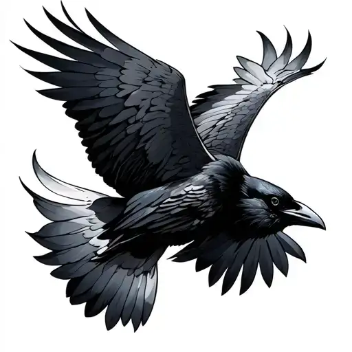 Crow Flying