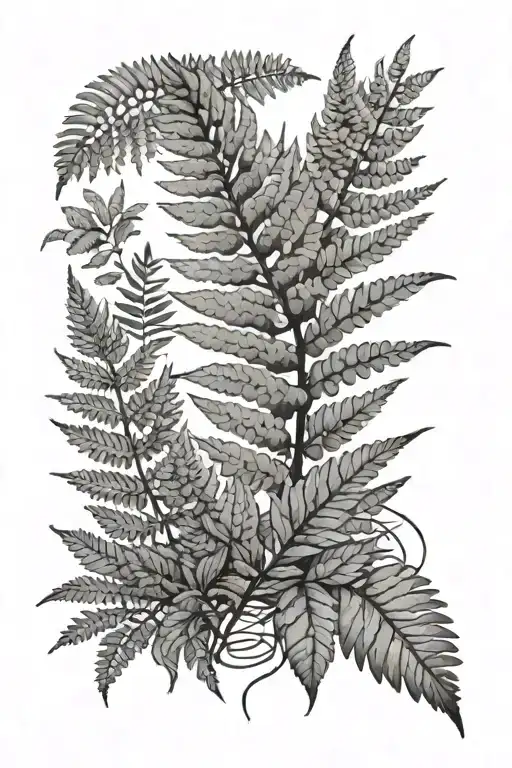 Travel Tattoo With Fern