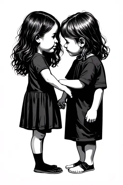 Autism Children Holding Hands