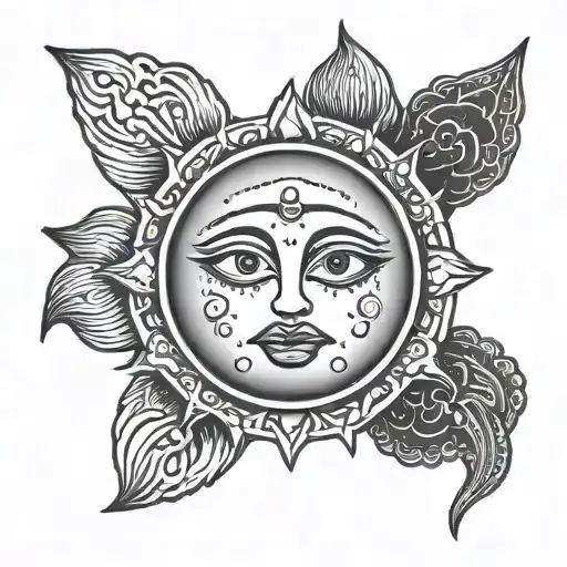 Calm Face Emoji Inside Sun