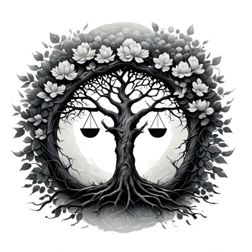 Tree Of Life With A Scale