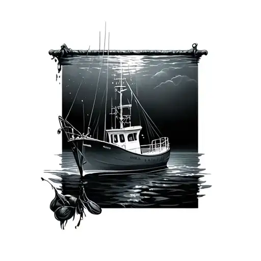 Underwater Saltwater Fishing Boat