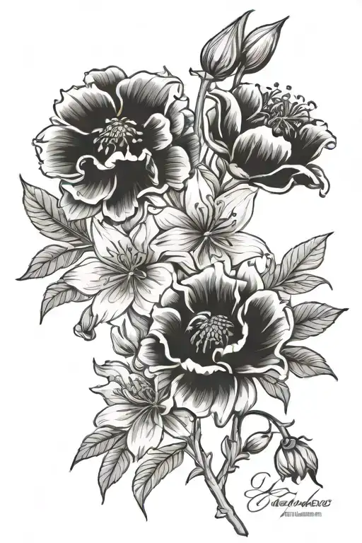 July Birth Flower And August Birth Flower