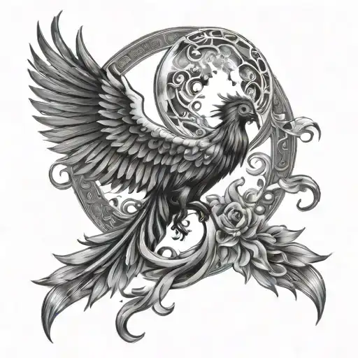 Phoenix Moon And Sun