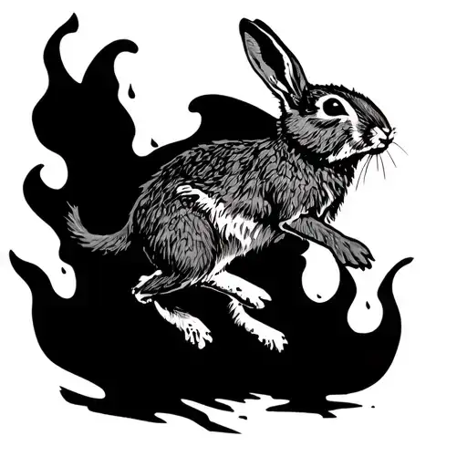 Terry Pratchett Hare Jumping Through The Fire