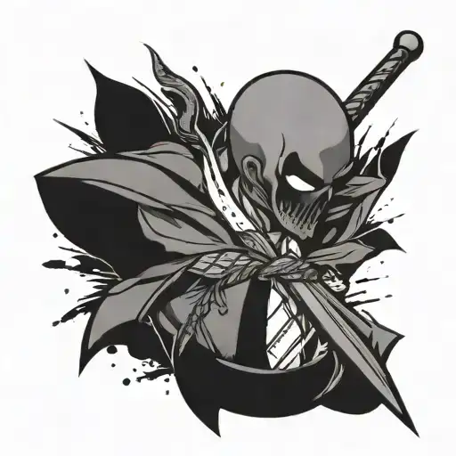 Dagger In Koro Sensei's Tie