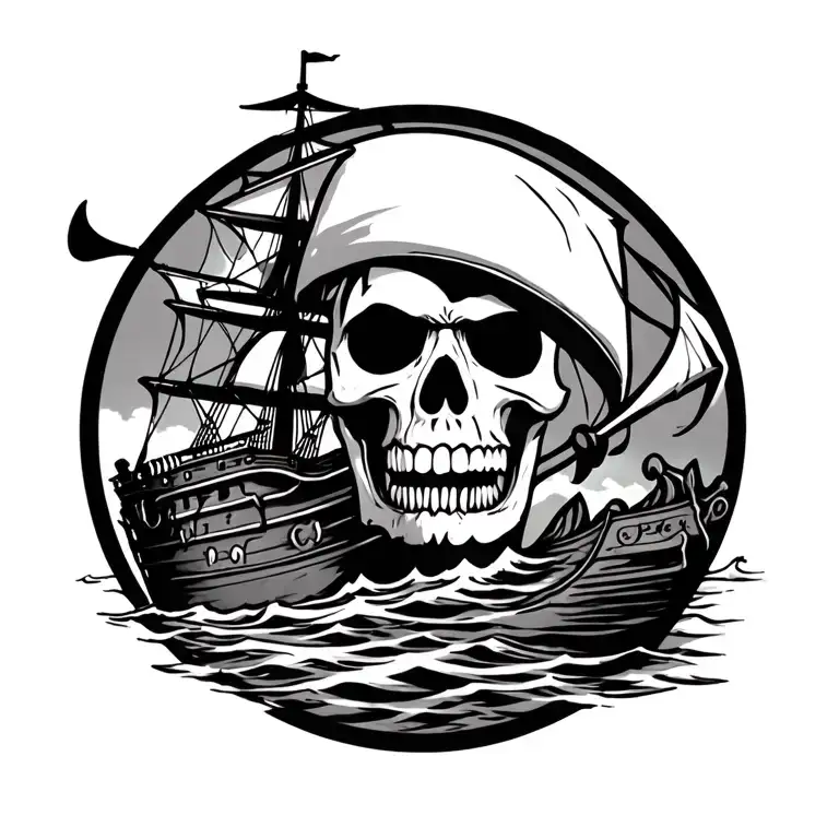 Pirate Ship With The Divil