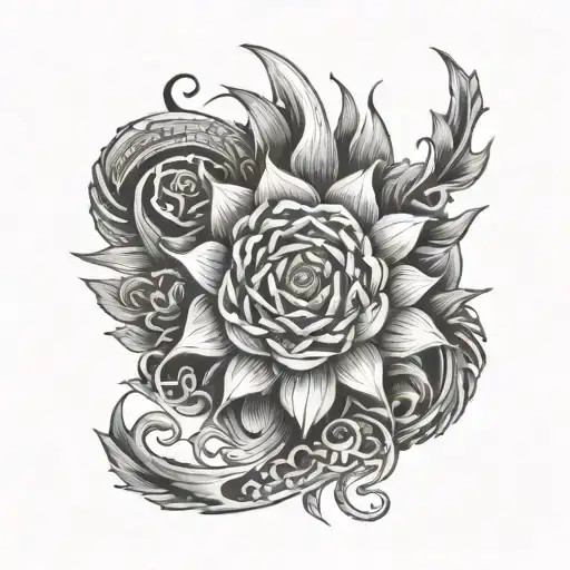 Create An Image Of Cybersiglism Tattoo For Hand Like Bracelet