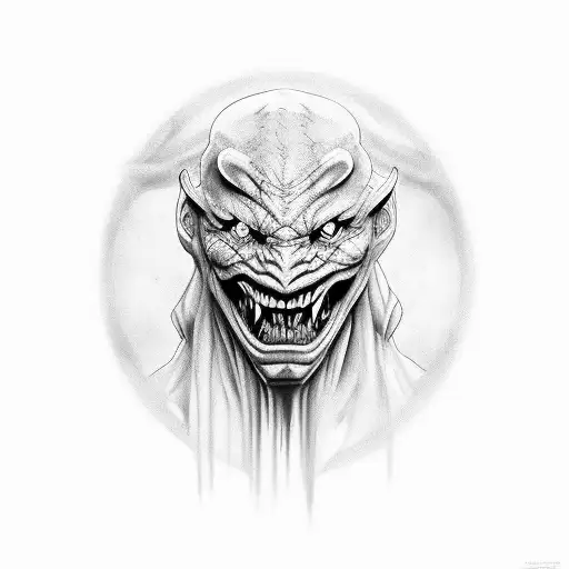 Create A Realistic Portrait Of A Demon Inspired By Harry Potter's Universe