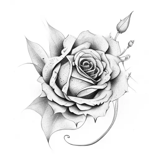 Botanical Sleeve Black