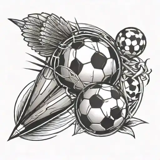 Darts And Soccer Ball