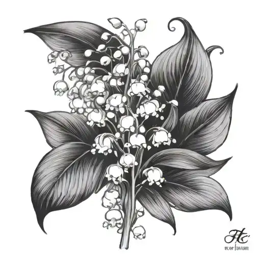 Lily Of The Valley Bouquet On Ribs