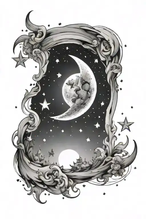 Moon And Stars