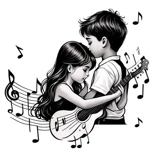 Boy And Girl Music Notes