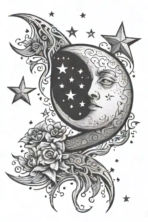 Moon And Stars I Love You To The Moon And Back Tattoo Hunter Justin Wyatt