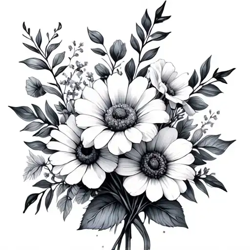 January June And November Birth Flower Bouquet