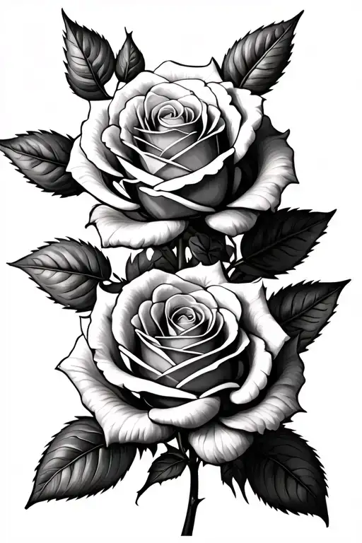 Roses But Not Too Big Just Tiny One Which Also Represents Medical Profession And Strength