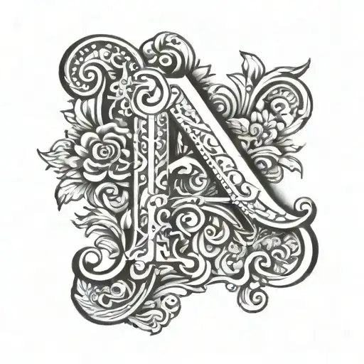 Letters M B K Initial