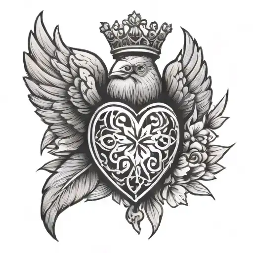 Dove Sacred Heart Surrounded