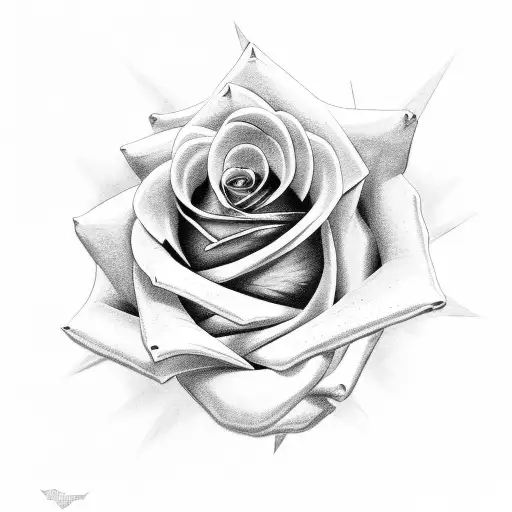 Rose Made From Celtic Line