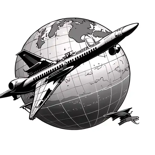 Airplane Ship Train Globe