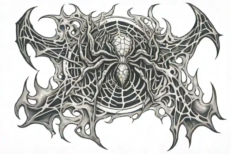 Spider Webs And Flames Chest