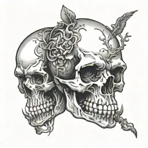 Skull See Nothing Hear Nothing Speak Nothing