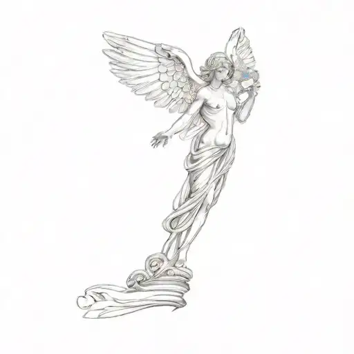 A Statue Of An Angel