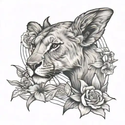 Lioness And Hummingbird