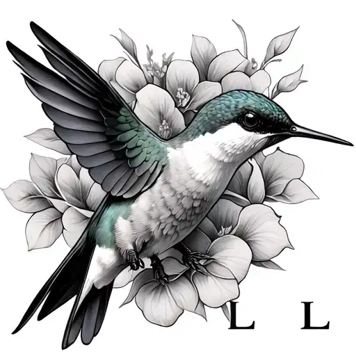 Hummingbird With Letter L
