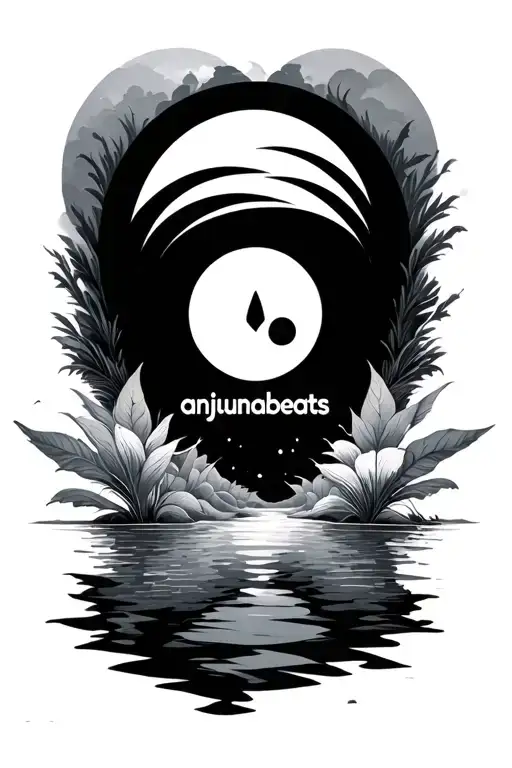 Anjunabeats Logo Surrounded By Calming Environment
