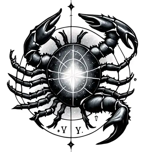 Scorpio Star Sign Intertwined With Libra Star Constellation