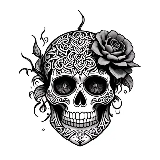 Halloween & Celtic Sugar Skull