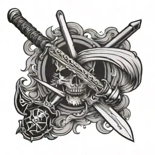 Pirate Sword And Hockey Stick