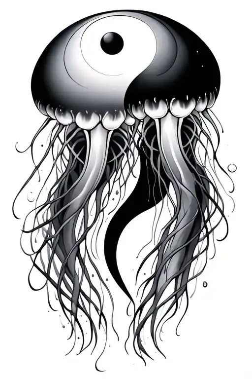 Two Jelly Fish That Make A Yin Yang Trippy