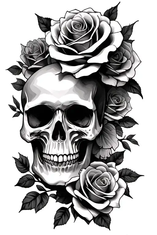 Skull And Roses