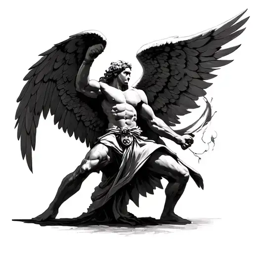 Arch Angel Michael Fighting