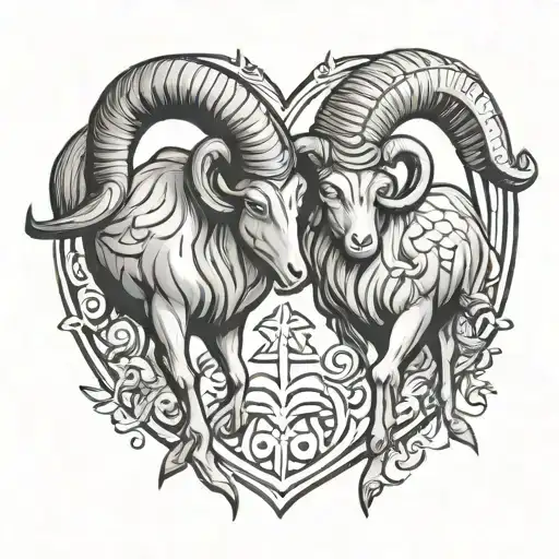 Aries Sagittarius Love Symbol