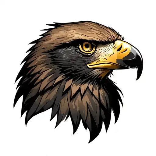 Golden Eagle Head