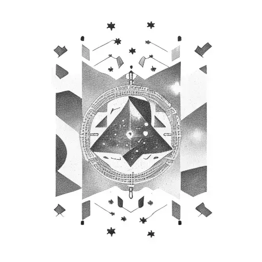 Constellation Background With Motivation Quote