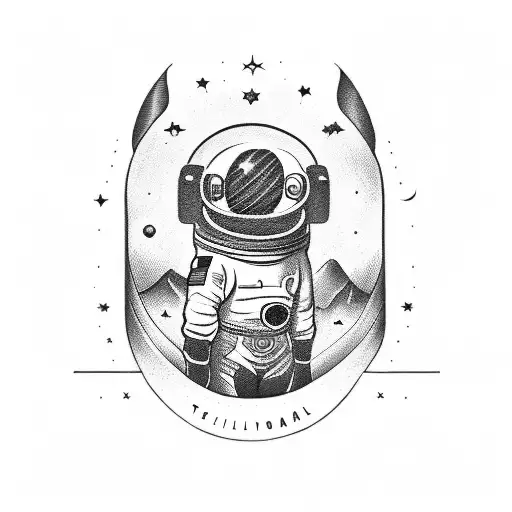 Texas Themed Astronaut