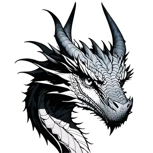 Sharp-eyed Dragon Looking Forward