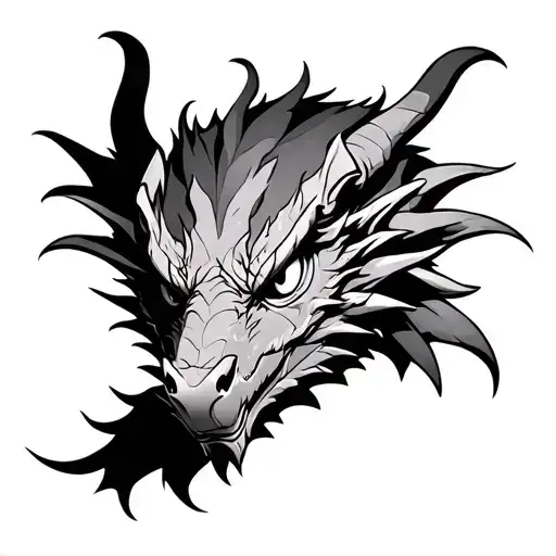 Sharp-eyed Dragon Looking Forward