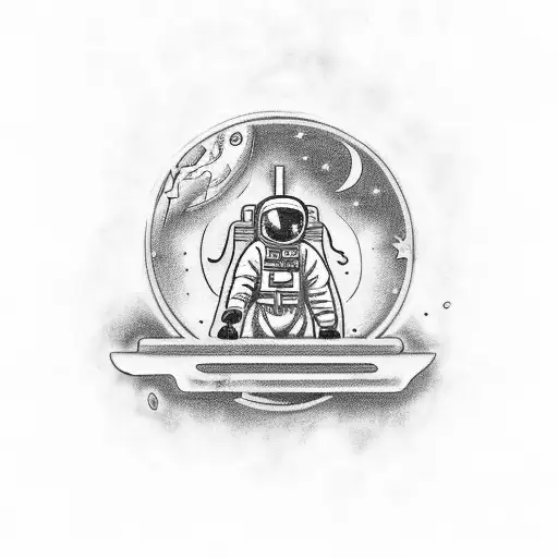 Texas Themed Astronaut